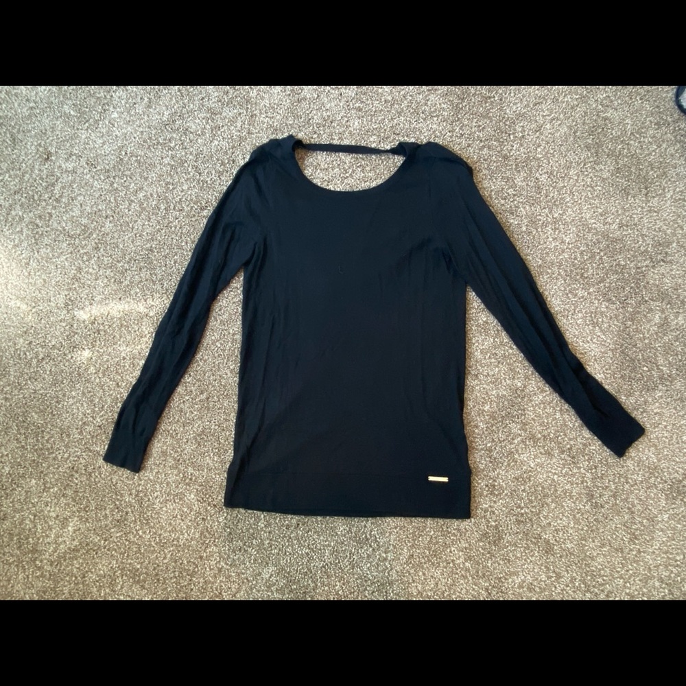 Michael Kors Draped Back Lightweight Sweater SZ M